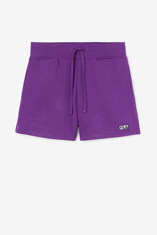 Fila Diara High Rise Purple Shorts Womens - NZ 97123-TXIW